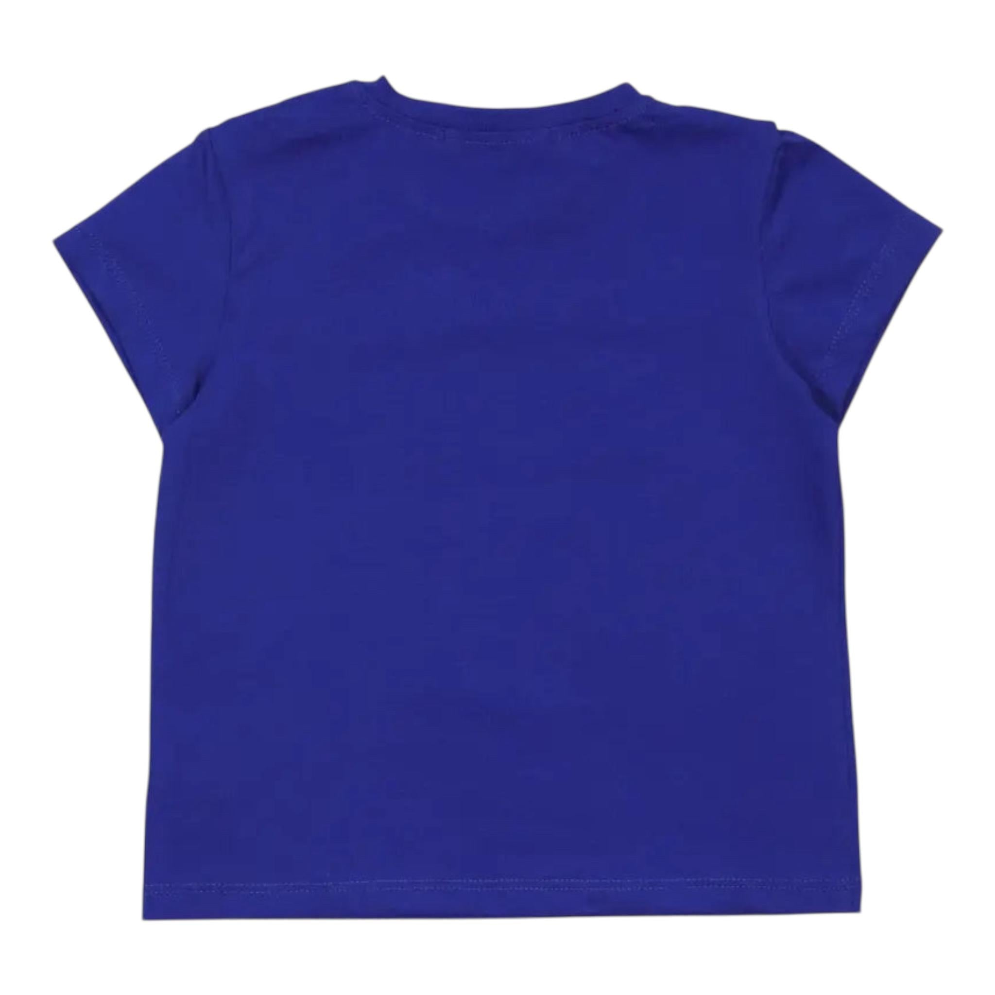 Mousse T-Shirt Girocollo con Stampa per Neonato PIKAMARION BLU MOUSSE 