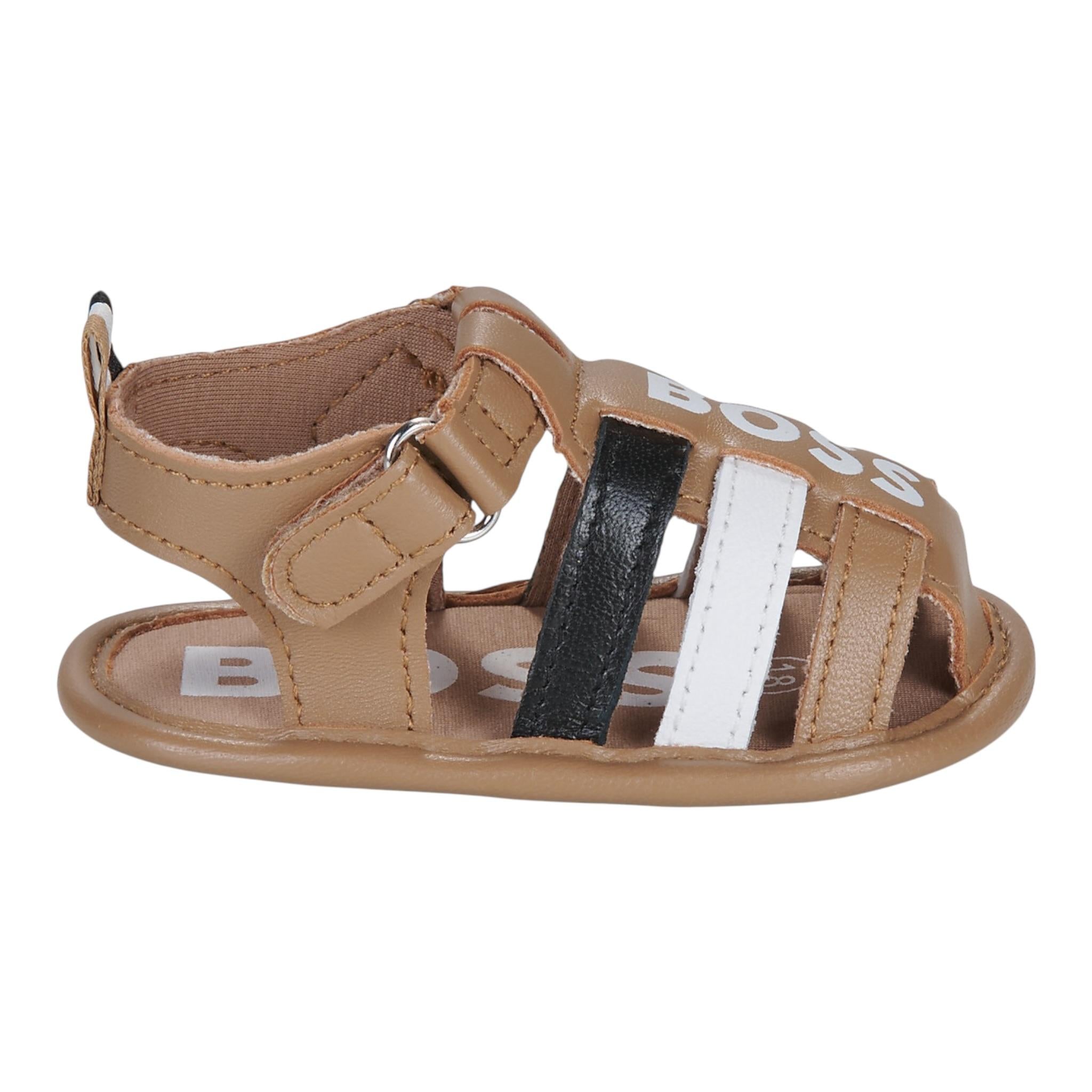 Boss Sangalo Tinta Unita con Logo per Neonato J51668 BEIGE BOSS 