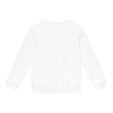 GUESS felpa chiusa girocollo tinta unita con logo Bianco per Bambino L4YQ05KAD73 BIANCO GUESS 