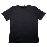 Kejo Einfarbiges T-Shirt mit Rundhalsausschnitt und Kontrastdruck in Schwarz für Jungen