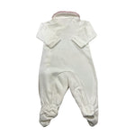 MONNALISA  tutina tinta unita con stampa Bianco per Neonata 35D206 BIANCO MONNALISA 