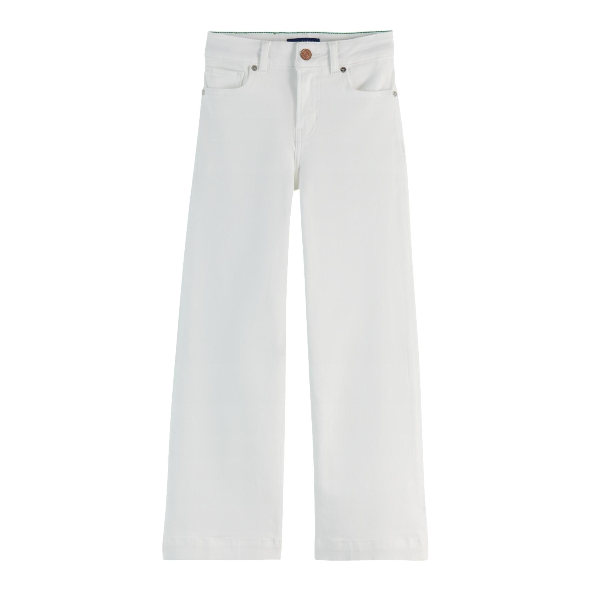 Scotch & Shrunk Pantalone Modello A Palazzo Tinta Unita per Bambina 180233 BIANCO SCOTCH & SHRUNK 