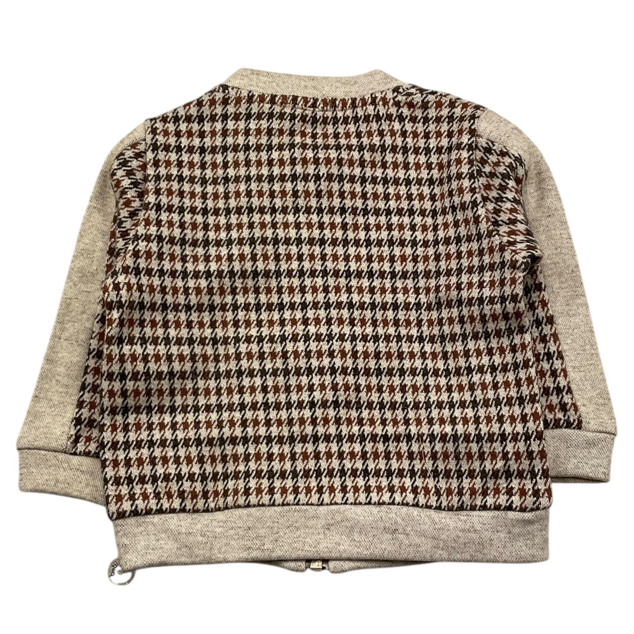 M+E' felpa con zip stampa fantasia Beige per Neonato I24145 BEIGE M+E' 