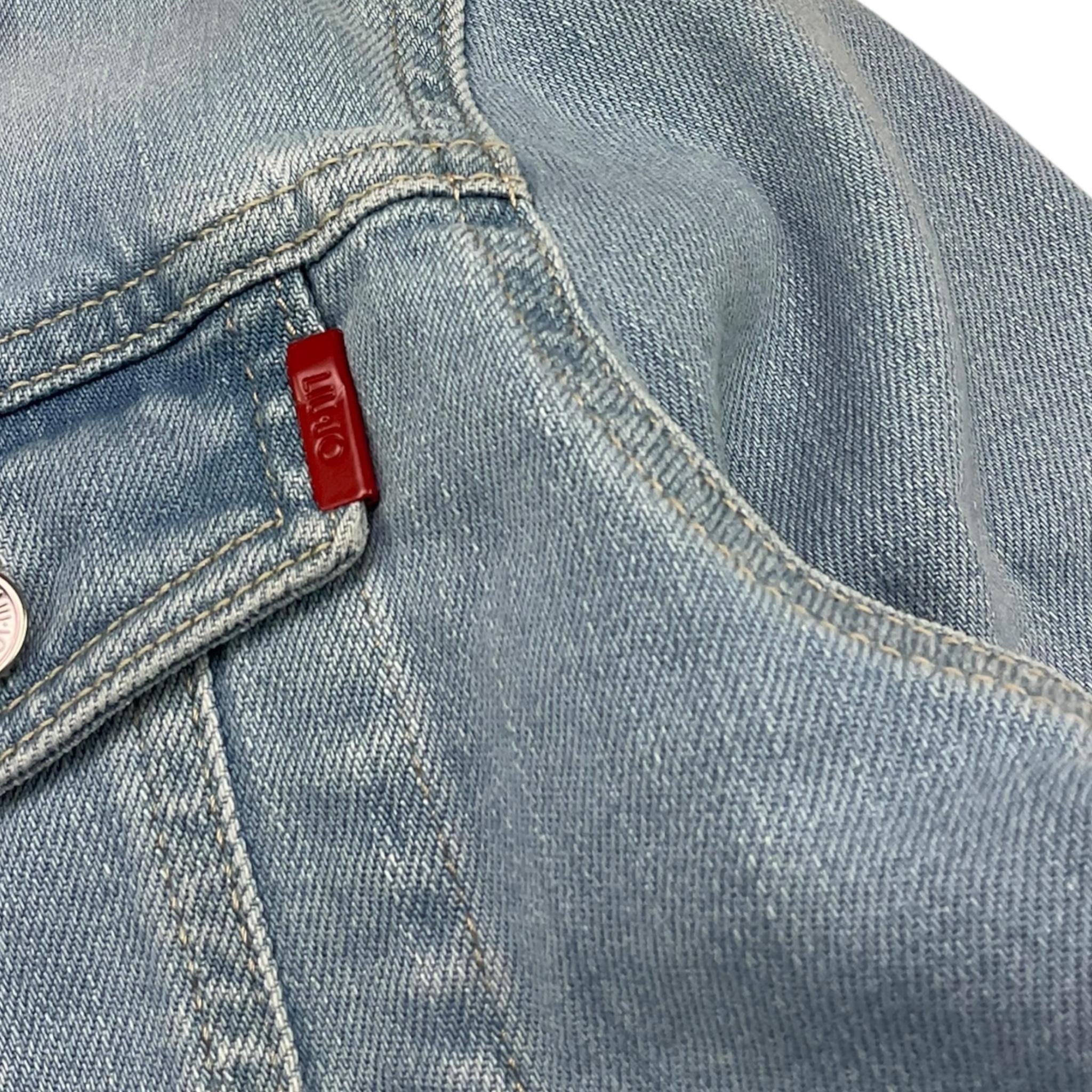 Liu Jo Giubbino In Denim Tinta Unita con Bottoni per Bambino QA2019 BLU LIU JO 