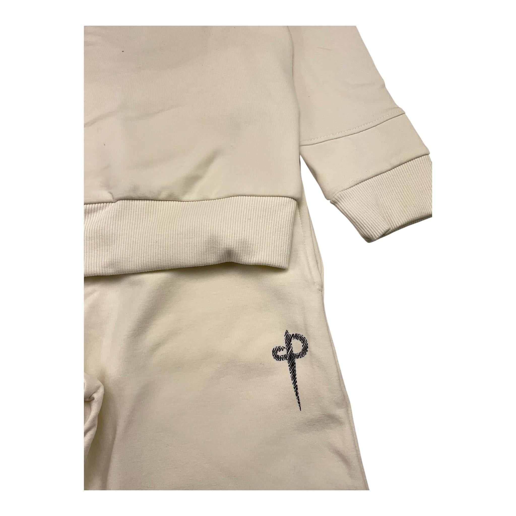 CESARE PACIOTTI completo 2 pezzi felpa-pantalone tinta unita Panna per Bambino COMP5314JX PANNA CESARE PACIOTTI 