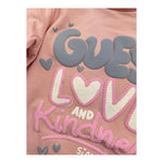 GUESS shirt girocollo tinta unita con stampa in contrasto Rosa per Neonata A4BI03J1314 ROSA GUESS 