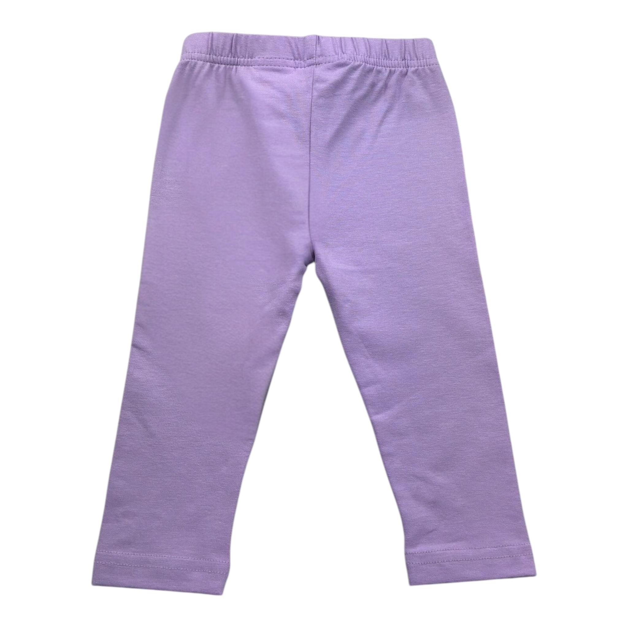 Sarabanda Leggins Tinta Unita con Logo per Neonata 0Y001 LILLA SARABANDA 