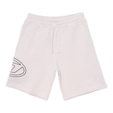 Diesel Bermuda Solid Color Logo Print Beige für Jungen