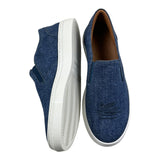 Etro Einfarbige Sneakers Aus Blauem Denim Für Kinder