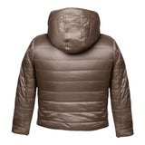 SUNS  giubbino tinta unita reversibile in pelliccia Beige per Bambina GBS5355D BEIGE SUNS 