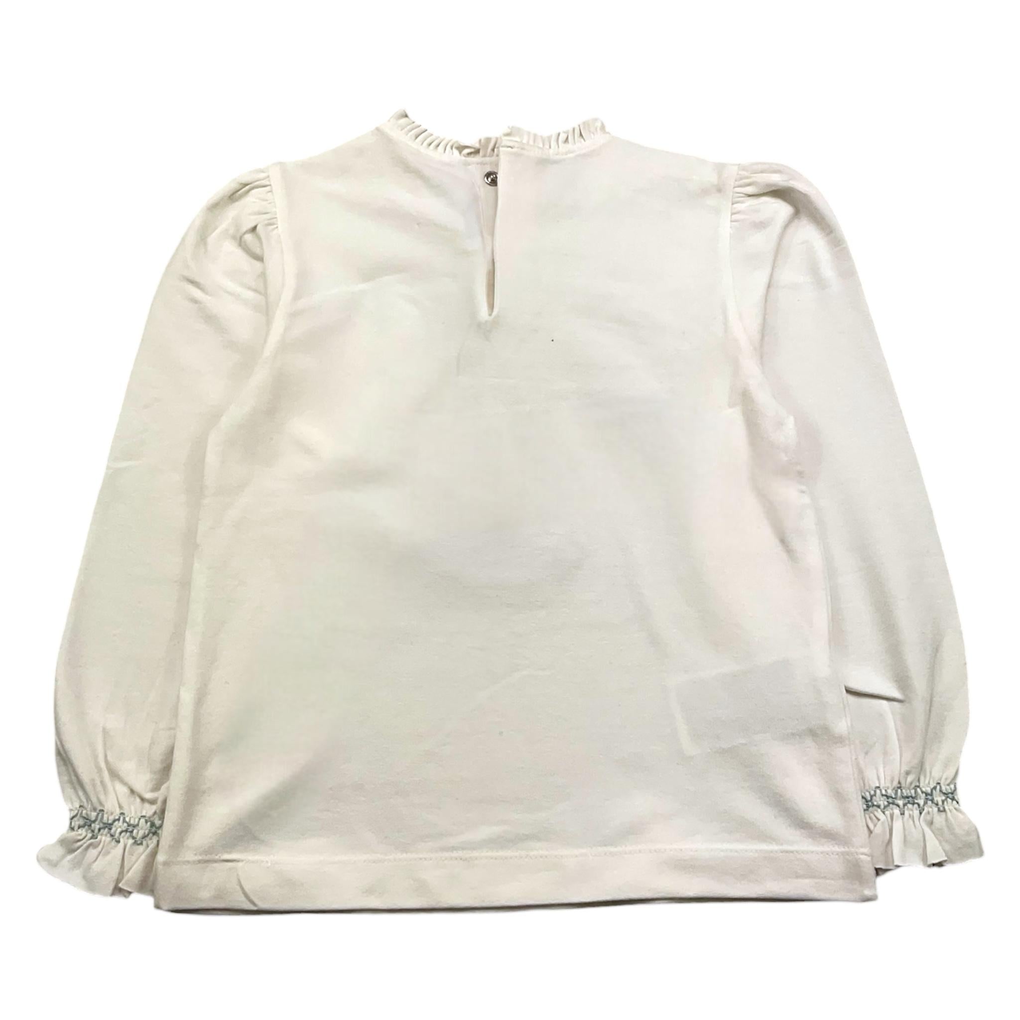 MAYORAL shirt girocollo tinta unita con stampa in contrasto Panna per Bambina 2048XX PANNA MAYORAL 