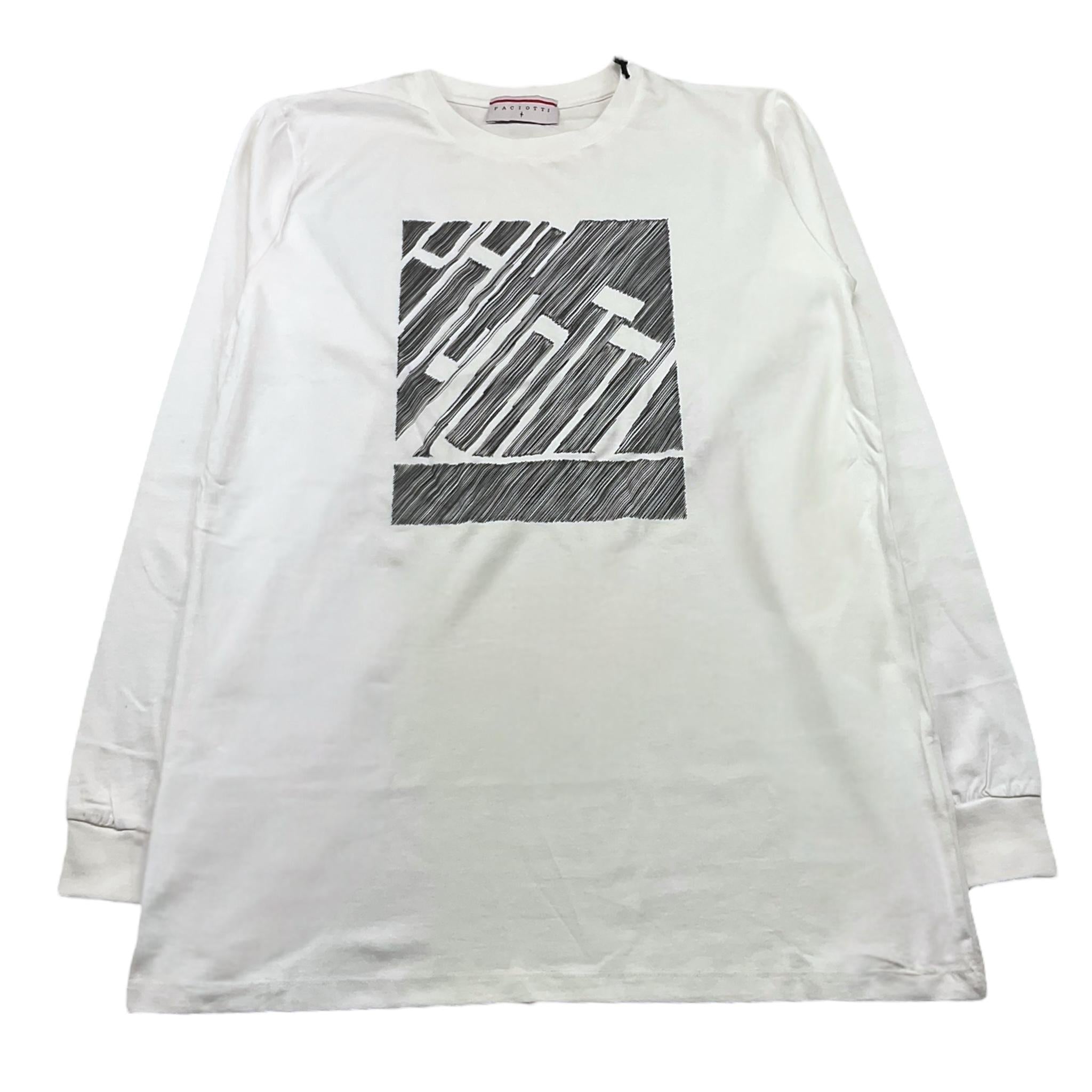 CESARE PACIOTTI shirt girocollo tinta unita con stampa Panna per Bambino TSP5311JX PANNA CESARE PACIOTTI 