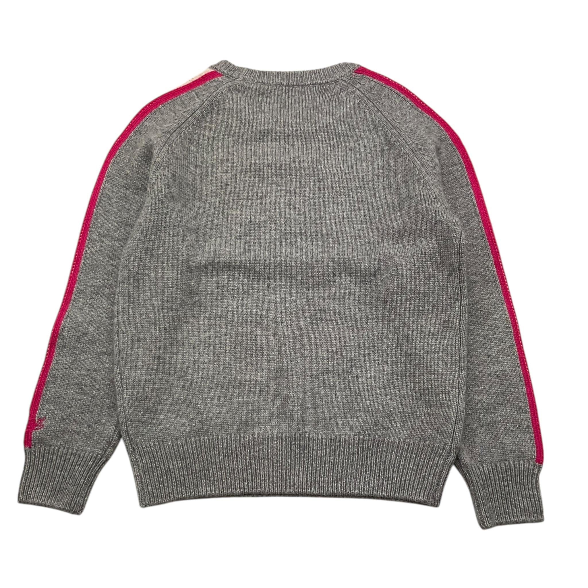 SAINT BARTH maglia gircollo tinta unita con stampa Grigio per Bambina HKSKI GRIGIO SAINT BARTH 