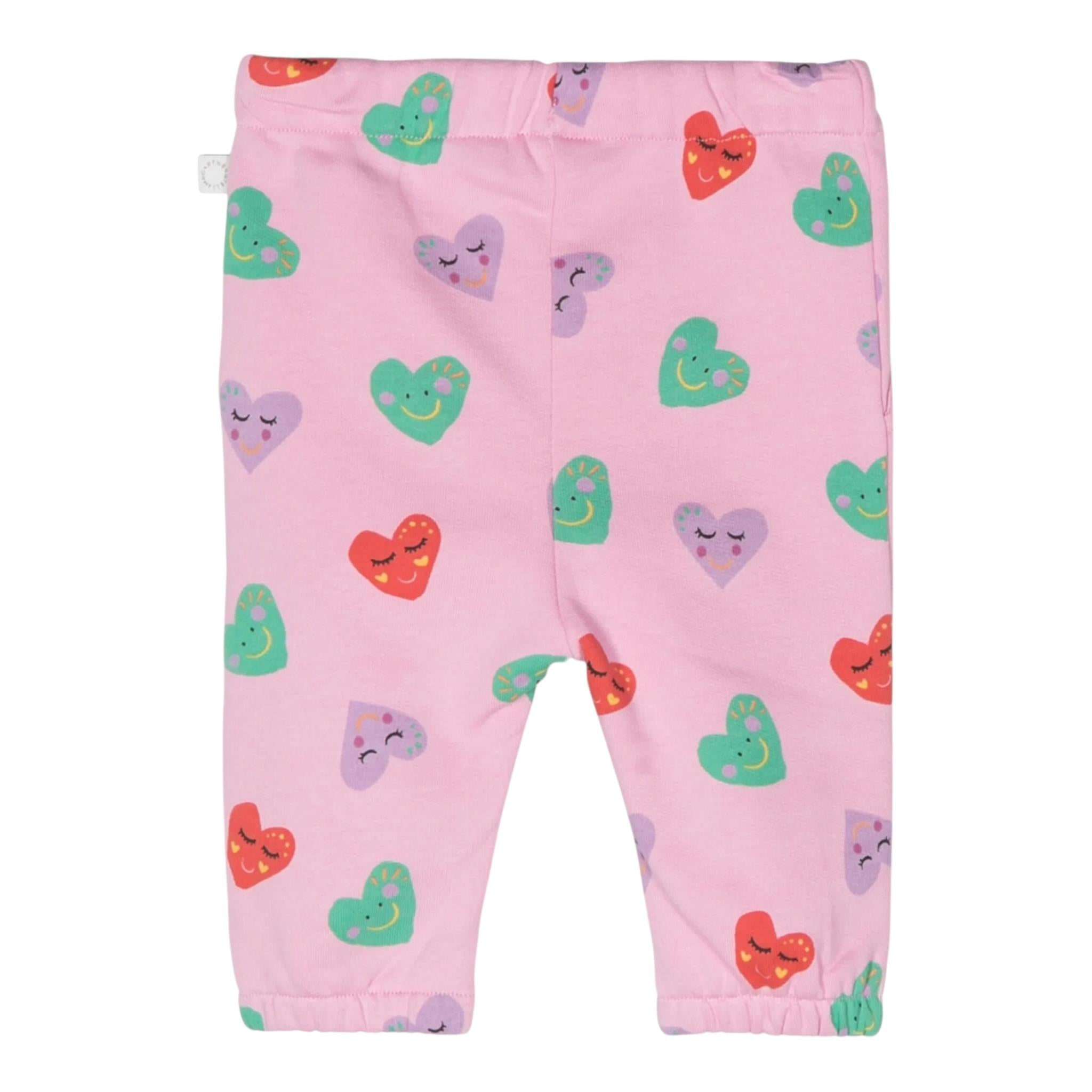 STELLA McCARTNEY pantalone tuta tinta unita con stampe Rosa per Neonata TT6090 ROSA STELLA McCARTNEY 