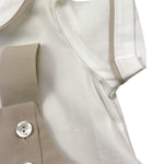 Colibri Completo 2 Pezzi Camicia-Salopette Bicolore per Neonato 2CCTCPP BIANCO/BEIGE COLIBRI 