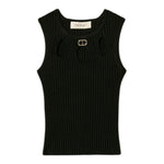 Twinset Canotta Tinta Unita con Logo per Bambina 251GJ3413 NERO TWINSET 