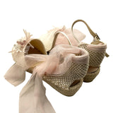 Juana Sanchez Schlichte Espadrilles mit cremefarbenen Applikationen für Mädchen