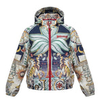 Just Cavalli Giubbino Antivento Stampa Fantasia con Cappuccio per Bambino JGP26144KW MULTICOLOR JUST CAVALLI 