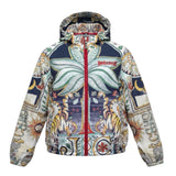 Just Cavalli Giubbino Antivento Stampa Fantasia con Cappuccio per Bambino JGP26144KW MULTICOLOR JUST CAVALLI 