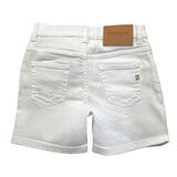 Dondup 5 Pocket Plain Denim Shorts Weiß für Mädchen