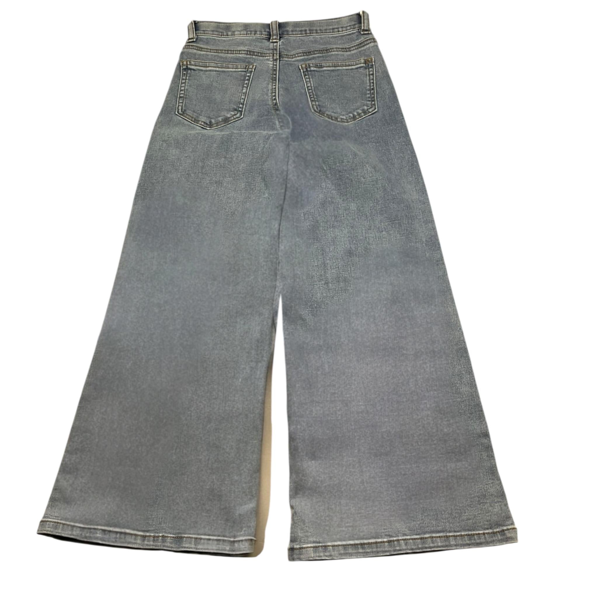 Twinset Jeans Tinta Unita Modello A Palazzo con Tasche Americane per Bambina 251GJ2541 AZZURRO TWINSET 