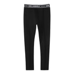 Karl Lagerfeld Leggins tinta unita con Elastico In Vita Logato Nero per Bambina Z30452X NERO KARL LAGERFELD 