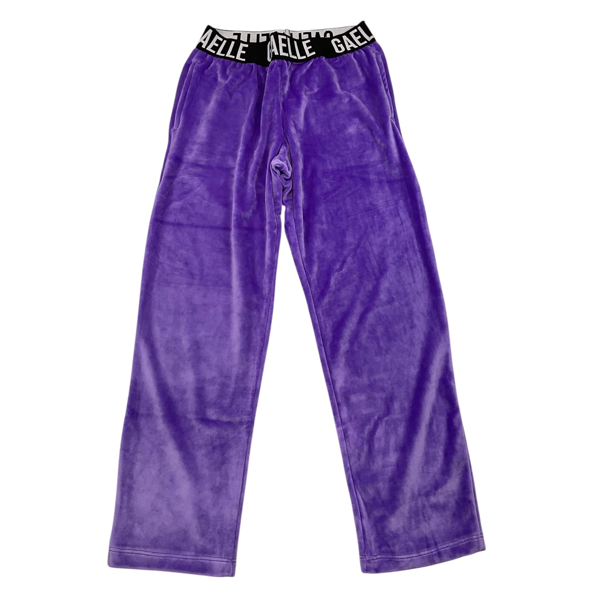 GAELLE pantalone tinta unita in velluto Viola per Bambina 2741P00386X VIOLA GAELLE 