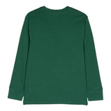 RALPH LAUREN shirt girocollo tinta unita con polsini Verde per Bambino 322854677087 VERDE RALPH LAUREN 
