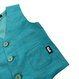 Daniele Alessandrini Gilet tinta unita con Bottoni Verde per Neonato 1296B00018X VERDE DANIELE ALESSANDRINI 