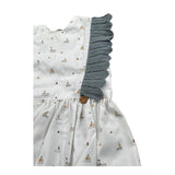 Wedoble Camicia Giromanica Tinta Unita con Stampe per Neonata V2504720E BIANCO WEDOBLE 