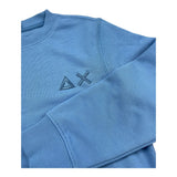 Sun68 Felpa Chiusa Girocollo Tinta Unita per Bambino F35303 AZZURRO SUN68 