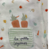 YATSI BABY completo maglia-fhettina tinta unita con fantasia a righe Bianco per Neonato 24200204 BIANCO YATSI BABY 