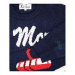 SAINT BARTH maglia girocollo tinta unita con stampa Blu per Bambino MORTIZ BLU SAINT BARTH 
