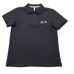 Sun68 Polo Mezza Manica Tinta Unita con Stampa per Bambino CPA35313 NERO SUN68 