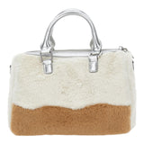 MONNALISA borsa tinta unita con stampa modello peluche Panna per Bambina 19D004 PANNA MONNALISA 