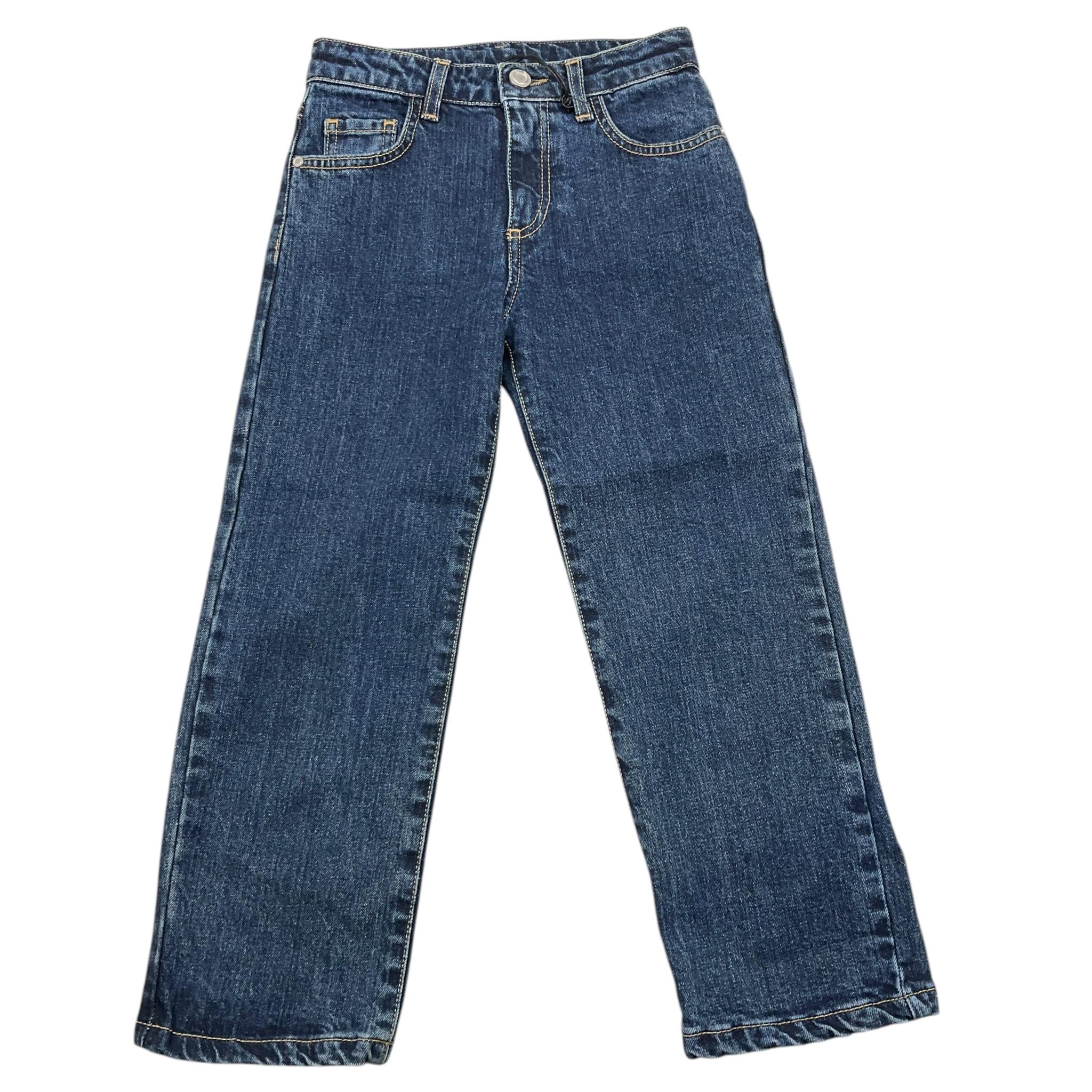 TRUSSARDI jeans tinta unita con girovita regolabile Blu per Bambina TGA25060JE BLU TRUSSARDI 
