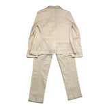 Sp1 Komplettes 3-teiliges Zeremonie-Set, einfarbig, Jacke, Weste und Hose, Cremefarben für Neugeborene