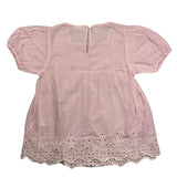 Name.It Einfarbiges rosa Halbarm-Shirt für Mädchen