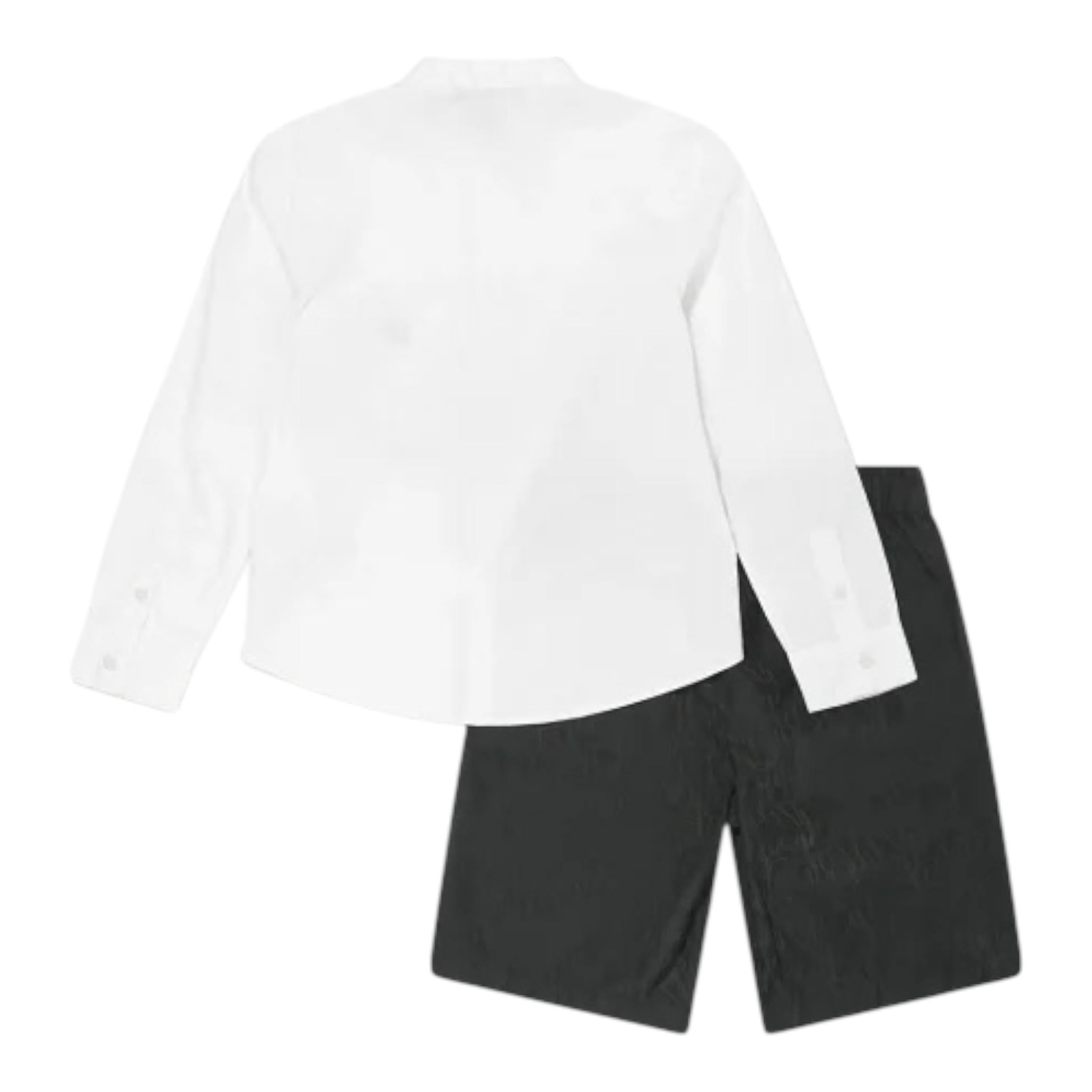 Emporio Armani Completo 2 Pezzi Camicia-Bermuda Bicolore per Bambino 3D4VJ3 BIANCO/BLU EMPORIO ARMANI 