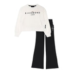 John Richmond Completo 2 Pezzi Felpa-Pantalone per Neonata RGP25004CF BIANCO/NERO JOHN RICHMOND 
