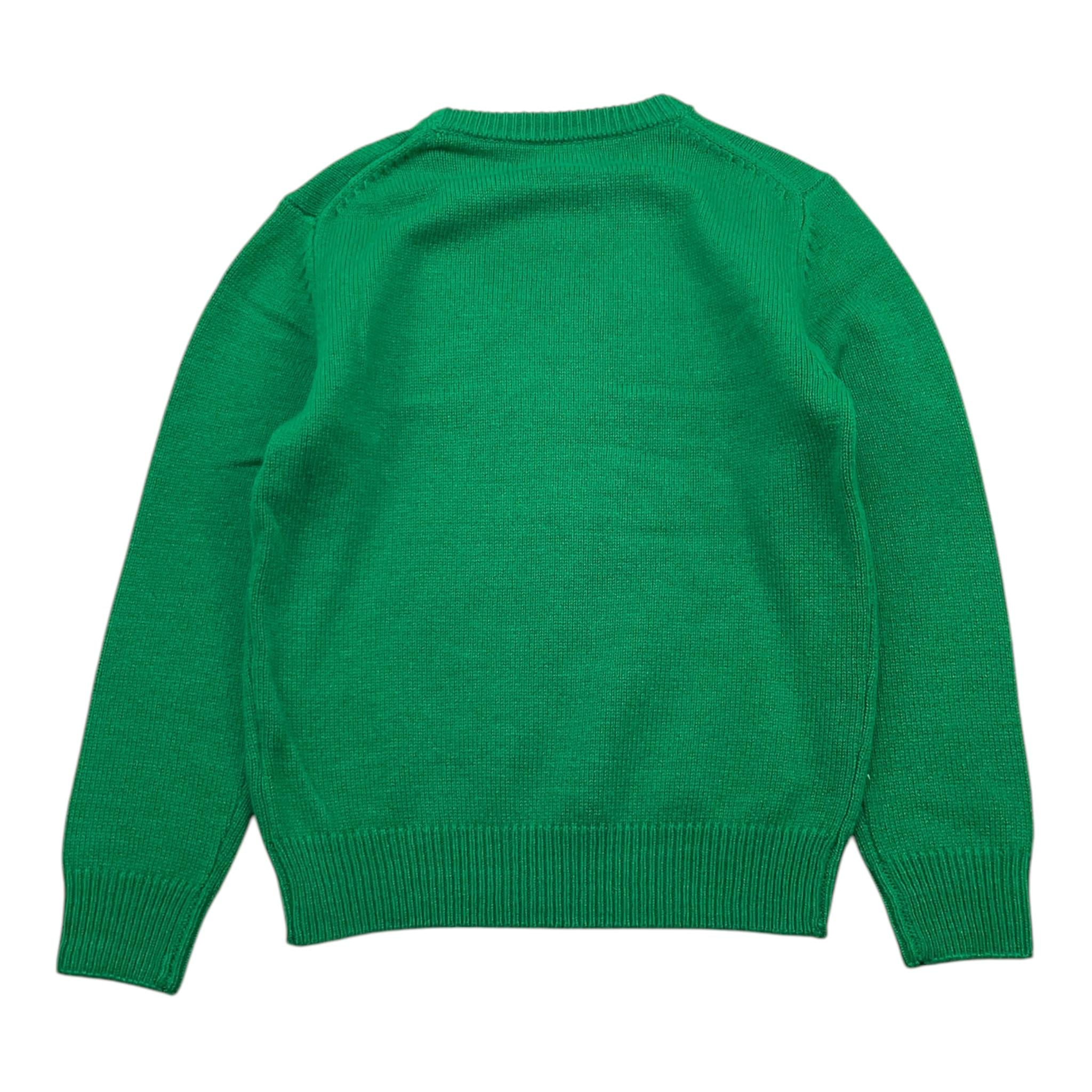 SAINT BARTH maglia girocollo tinta unita con stampa Verde per Bambino DOU0001X VERDE SAINT BARTH 