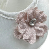 Les Petit Enfantes Ballerina Tinta Unita con Applicazioni per Neonata MIS15 BIANCO LES PETIT ENFANTES 