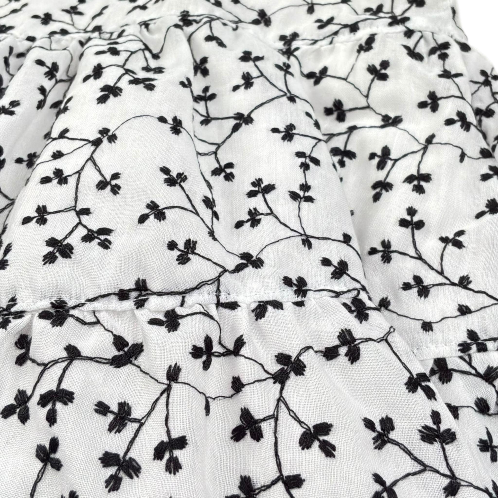 Caffe' D'Orzo Top Tinta Unita con Fantasia per Bambina ZW5A42M0063 BIANCO CAFFE' D'ORZO 