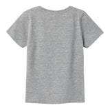 Name.It T-Shirt Rundhals Einfarbig mit Kontrastdruck Grau Für Jungen