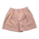 Cecyle Einfarbige Shorts mit elastischer Taille Rosa für Mädchen