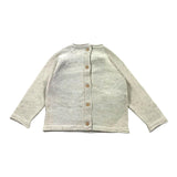 Bamboom+Babies Einfarbiger Pullover mit Tasche, Rundhalsausschnitt, Beige für Neugeborene