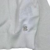 Ermanno Scervino – Schlichte Strickjacke mit Knöpfen in Weiß für Mädchen