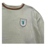 Trussardi Maglia Girocollo Tinta Unita con Logo per Bambino TBP26155MA BEIGE TRUSSARDI 