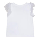 Guess T-Shirt Girocollo Tinta Unita con Logo per Neonata K5GI18K6YW4 BIANCO GUESS 