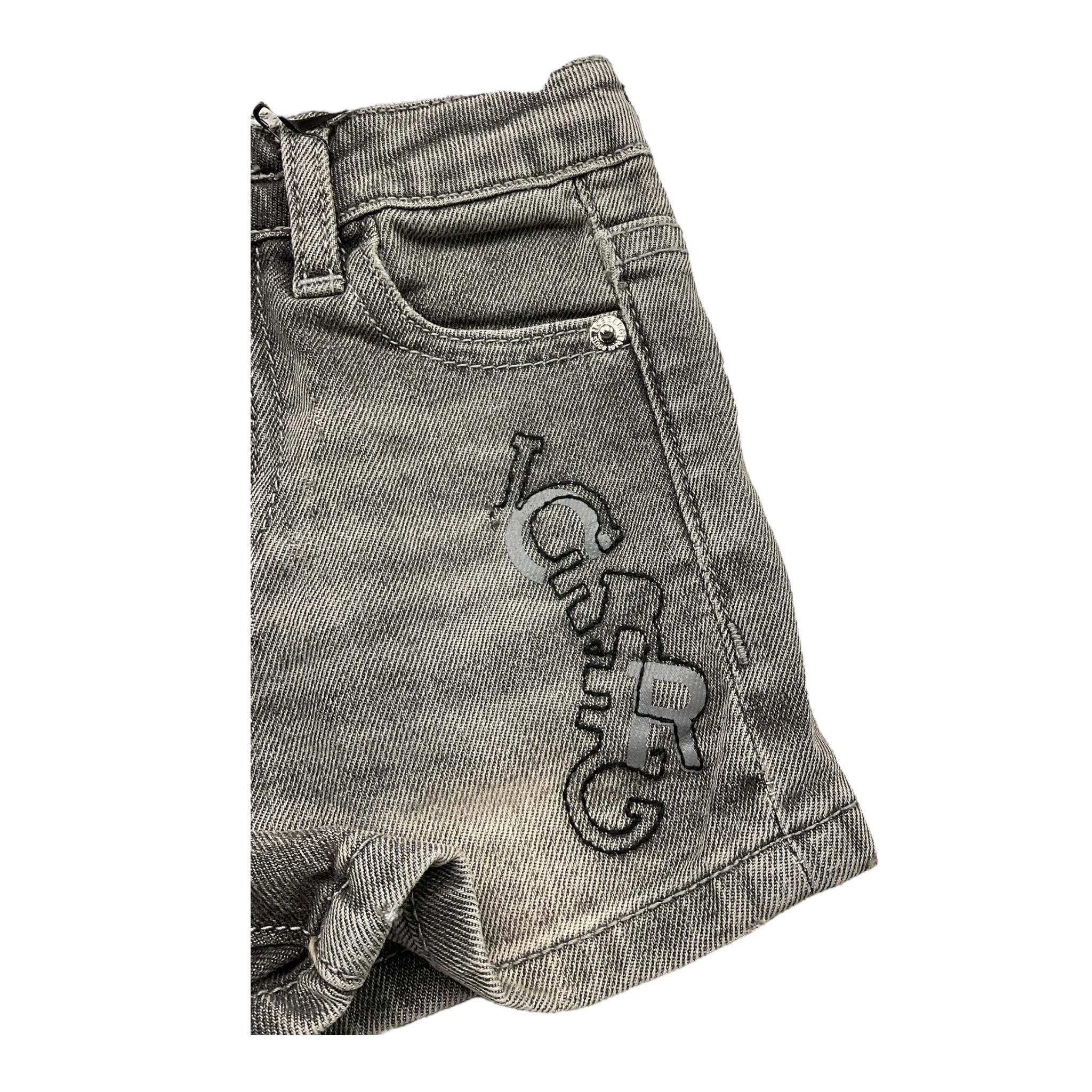 Iceberg Bermuda Tinta Unita In Denim con Girovita Regolabile per Neonato BMICE5108BX GRIGIO ICEBERG 